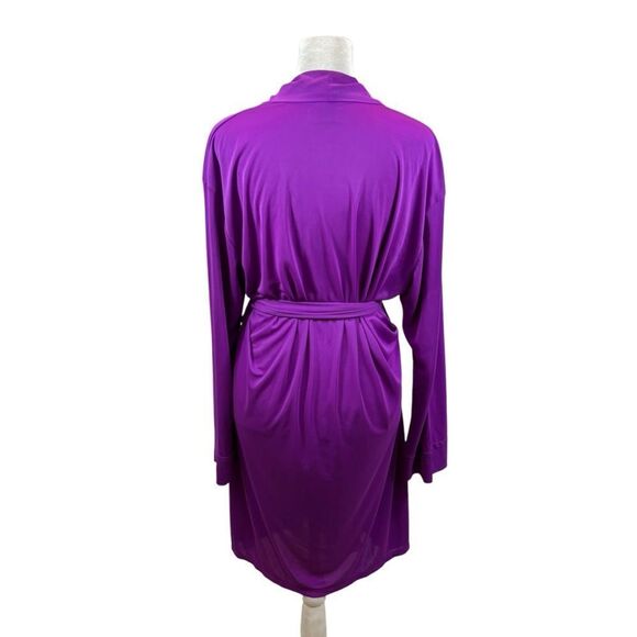 Ladies Natori Aphrodite Wrap Robe Purple Size Medium - Picture 5 of 9